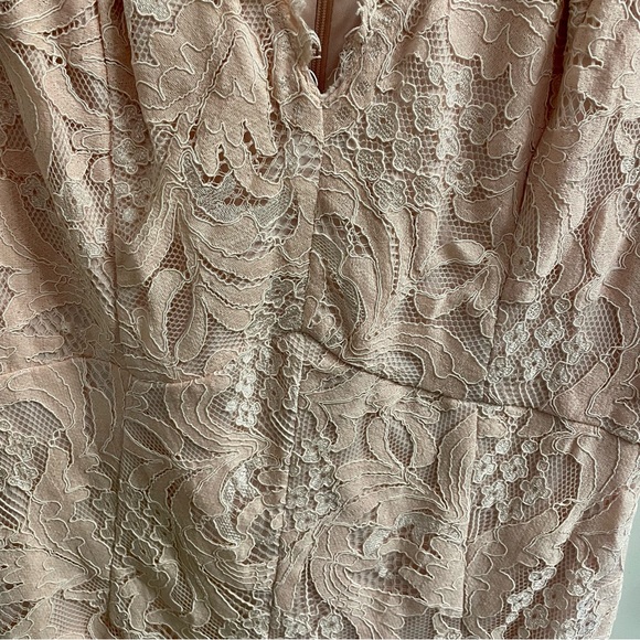 Pink Lily Boutique Pink Lace Dress NWT Size L - Picture 3 of 3